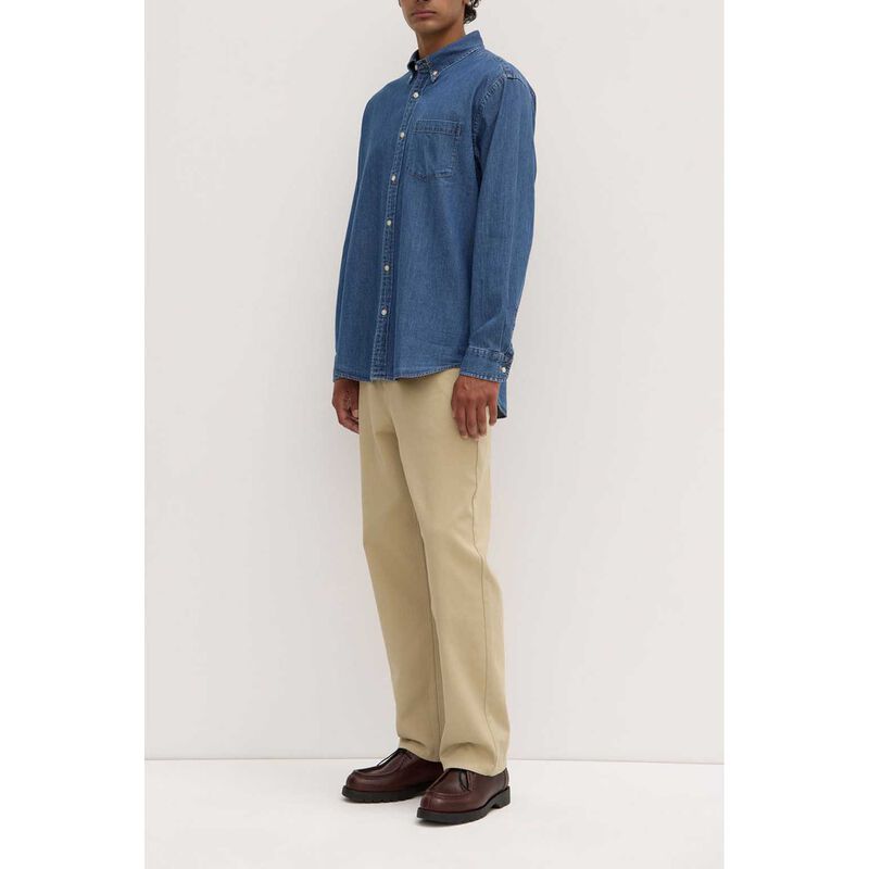 Assembly Label Cole Denim Long Sleeve Shirt Washed Blue image number 3